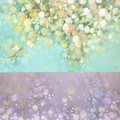 27 Klein-Grün-Violett-Blumenmuster
