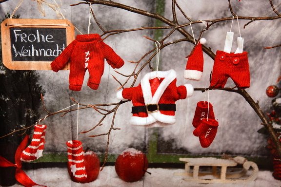 021 Weihnachten Bunt Tafel Frohe Weihnachen