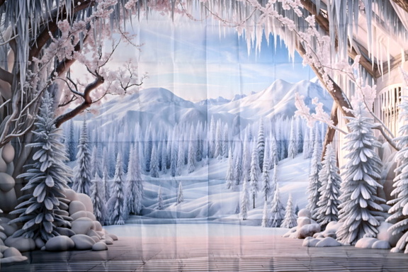 055-Winterlandschaft-3-Meter-Ziegellatte